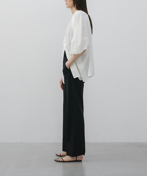 SIWEM（シウム）の「HORSETAIL PANTS（スラックス・レディース・ブラック・XS/S/M）」の4枚目の写真