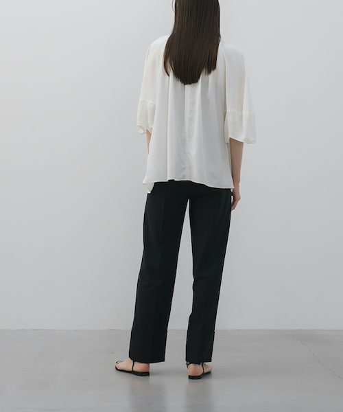 SIWEM（シウム）の「HORSETAIL PANTS（スラックス・レディース・ブラック・XS/S/M）」の5枚目の写真