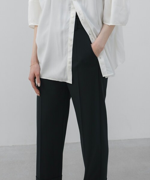 SIWEM（シウム）の「HORSETAIL PANTS（スラックス・レディース・ブラック・XS/S/M）」の6枚目の写真