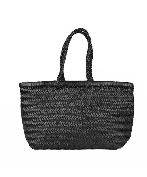 Baginning(バッグリング)の「自然色 本革 上質 カジュアル レザーメッシュトートバッグ レザー籠バッグ(トートバッグ・レディース・ベージュ/ブラウン/その他/ブラック・39CM*18CM*13CM)」の2枚目の写真