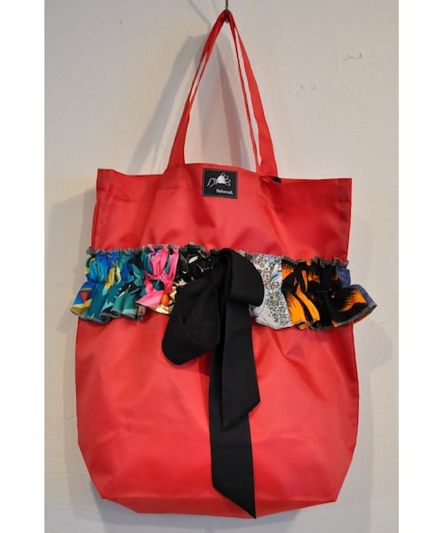 RehersalL（リハーズオール）の「アロハフリルトート（トートバッグ・レディース・ホワイト/レッド/ブルー/パープル/ブラック・one）」の5枚目の写真