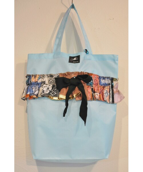 RehersalL（リハーズオール）の「アロハフリルトート（トートバッグ・レディース・ホワイト/レッド/ブルー/パープル/ブラック・one）」の3枚目の写真