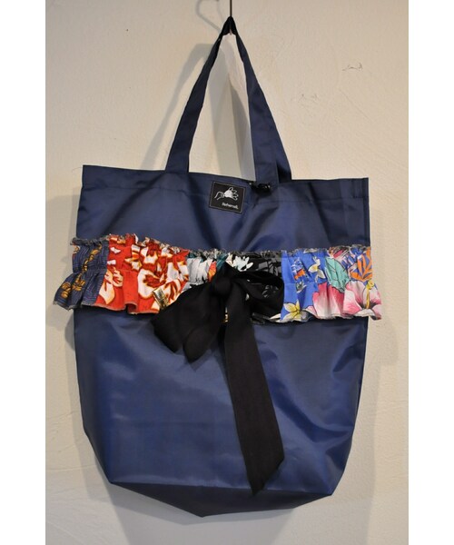 RehersalL（リハーズオール）の「アロハフリルトート（トートバッグ・レディース・ホワイト/レッド/ブルー/パープル/ブラック・one）」の4枚目の写真