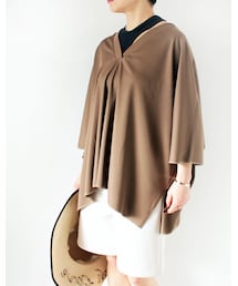 L'Ancre | L'Ancre (アンカー）リブジャージーポンチョTシャツ(Tシャツ/カットソー)