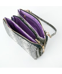 HALIN | HALIN(ハリン) パイソン型押しウォレットバッグ(ショルダーバッグ)