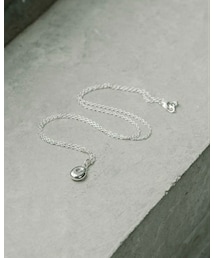 "Bean" necklace (SILVER)
