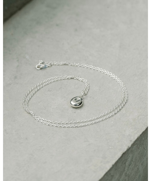 Scat（スキャット）の「"Bean" necklace (SILVER)（ネックレス・レディース・シルバー・チェーン: 約45cm）」の2枚目の写真