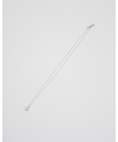 Scat（スキャット）の「"Bean" necklace (SILVER)（ネックレス・レディース・シルバー・チェーン: 約45cm）」の11枚目の写真