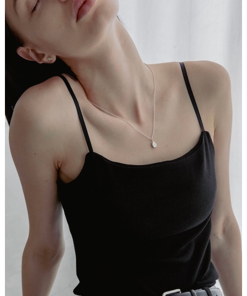 Scat（スキャット）の「"Bean" necklace (SILVER)（ネックレス・レディース・シルバー・チェーン: 約45cm）」の7枚目の写真