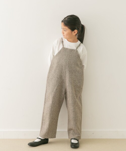 URBAN RESEARCH DOORS(アーバンリサーチドアーズ)の「『親子リンク』ネップツイードサロペット(KIDS)(ワンピース・キッズ・L.BEIGE/CHARCOAL・120/135)」の20枚目の写真
