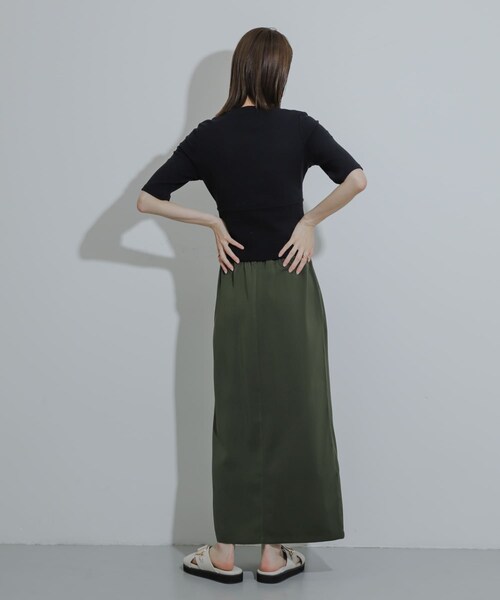 SENSE OF PLACE by URBAN RESEARCH(センスオブプレイスバイアーバンリサーチ)の「ウエストリブコンパクトトップ(Tシャツ/カットソー・レディース・L.GRAY/IVORY/BLACK/RED・one)」の22枚目の写真