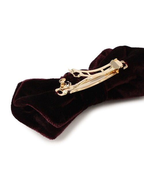 ADAM ET ROPE'(アダムエロペ)の「【J'aDoRe・店舗限定】【MALUS /マリュス】Bowtie barette / velvet(バレッタ/ヘアクリップ・レディース・ブラック/チャコール/グリーン/ワイン・F)」の20枚目の写真