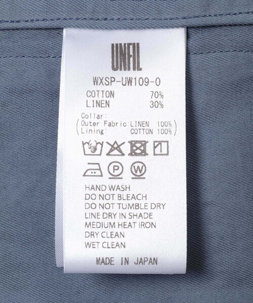 URBAN RESEARCH DOORS（アーバンリサーチドアーズ）の「unfil　GARMENTDYEINGCOVERALLS（カバーオール・レディース・stone/cobaltblue・0）」の18枚目の写真