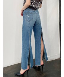 GYDA | H/W BACK SLITワイドデニムパンツ(デニムパンツ)