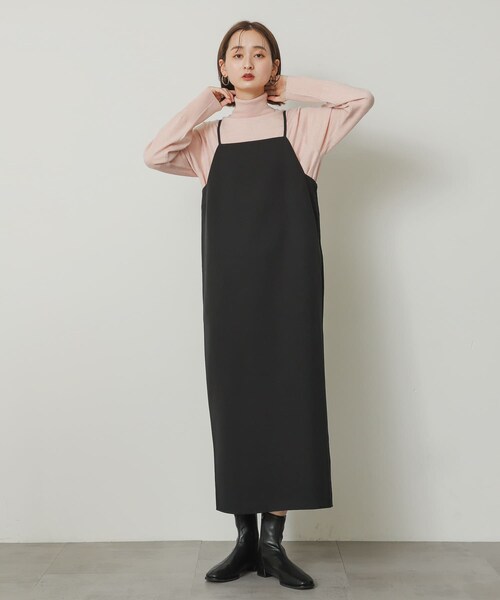 SENSE OF PLACE by URBAN RESEARCH（センスオブプレイスバイアーバンリサーチ）の「ストレートキャミワンピース（ワンピース・レディース・NAVY/BEIGE/BLACK・one）」の17枚目の写真