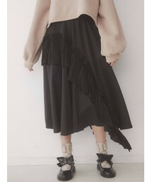 merry jenny | 異素材アシメフリルスカート(スカート)
