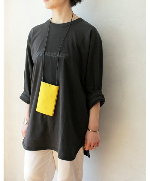 L'Ancre（アンカー）の「L'Ancre (アンカー）カレッジロゴBIGロンT（Tシャツ/カットソー・レディース・ホワイト/ブラック・Free）」の2枚目の写真