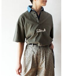 L'Ancre | L'Ancre (アンカー）オールドマリンロゴヘンリーTシャツ(Tシャツ/カットソー)