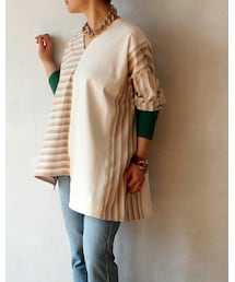 L'Ancre | L'Ancre (アンカー）アメリカンボーダークレイジートップス(Tシャツ/カットソー)