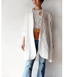 L'Ancre | L'Ancre (アンカー）フレンチリネンテーラーシャツ(テーラードジャケット)