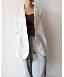 L'Ancre | L'Ancre (アンカー）フレンチリネンテーラーシャツ(テーラードジャケット)