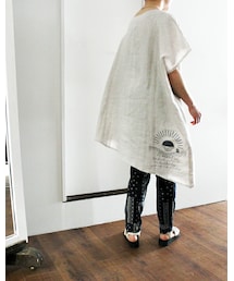 L'Ancre | L'Ancre (アンカー）フレンチリネンアシンメトリーシャツＴシャツ(シャツ/ブラウス)