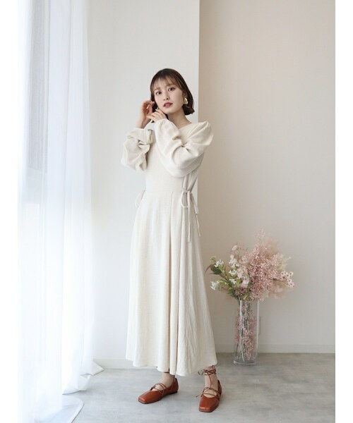 neam（ニーム）の「DRAPED DRESS（ワンピース・レディース・ベージュ・free）」の2枚目の写真