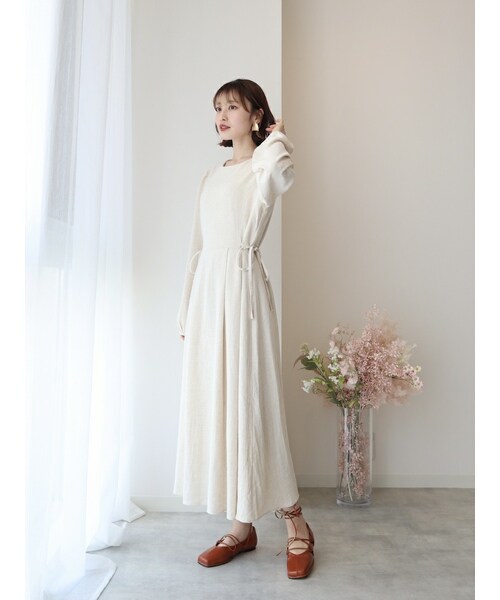 neam（ニーム）の「DRAPED DRESS（ワンピース・レディース・ベージュ・free）」の3枚目の写真