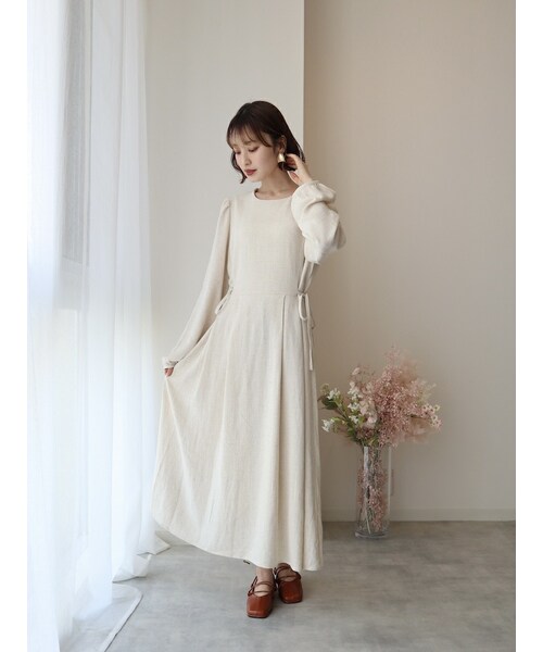 neam（ニーム）の「DRAPED DRESS（ワンピース・レディース・ベージュ・free）」の4枚目の写真