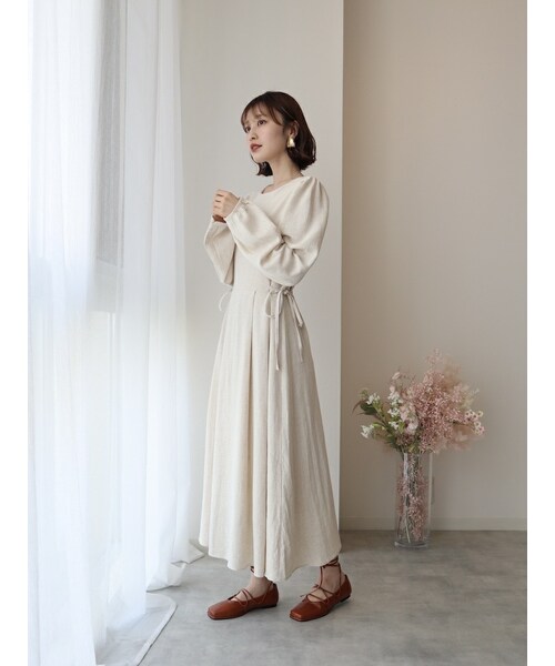 neam（ニーム）の「DRAPED DRESS（ワンピース・レディース・ベージュ・free）」の5枚目の写真