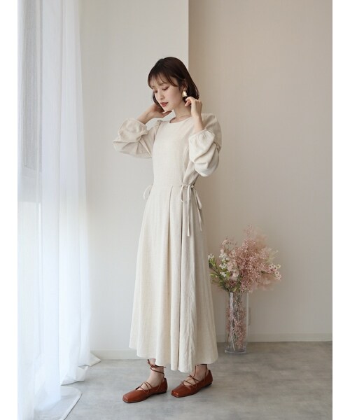 neam（ニーム）の「DRAPED DRESS（ワンピース・レディース・ベージュ・free）」の6枚目の写真