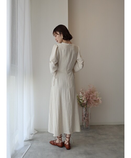 neam（ニーム）の「DRAPED DRESS（ワンピース・レディース・ベージュ・free）」の7枚目の写真