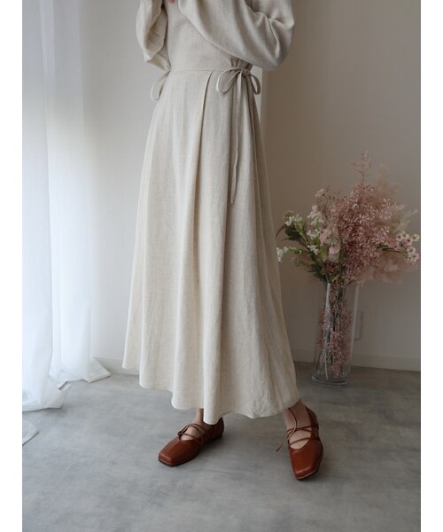 neam（ニーム）の「DRAPED DRESS（ワンピース・レディース・ベージュ・free）」の8枚目の写真