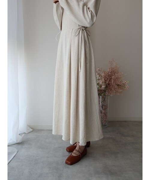 neam（ニーム）の「DRAPED DRESS（ワンピース・レディース・ベージュ・free）」の10枚目の写真