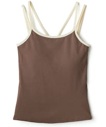 GRL | パット付き配色パイピングキャミソール(キャミソール)