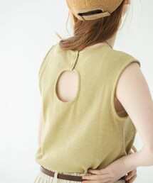 Crisp | バックオープンスラブTシャツ[c1R3051](Tシャツ/カットソー)