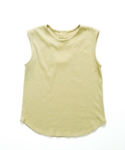 Crisp（クリスプ）の「バックオープンスラブTシャツ[c1R3051]（Tシャツ/カットソー・レディース・ベージュ/グリーン/ピンク・FREE）」の5枚目の写真