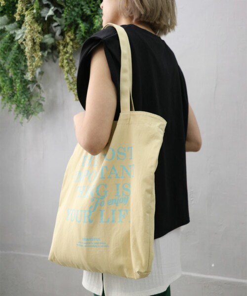 Sheson（シーズン）の「ロゴカラートートバック（トートバッグ・レディース・オレンジ/ピンク/イエロー・F）」の2枚目の写真