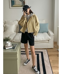 SECRETLABEL | ダブルボタンショートトレンチコート(トレンチコート)