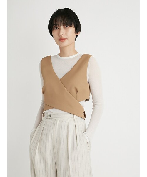 styling/ kei shirahata ボウスサイドブラトップス
