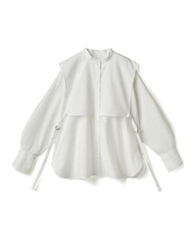 GRL | レイヤード風スタンドカラーサイドベルトシャツ(シャツ/ブラウス)