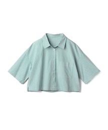 GRL | ストライプ柄サイドスリットショート丈シャツ(シャツ/ブラウス)