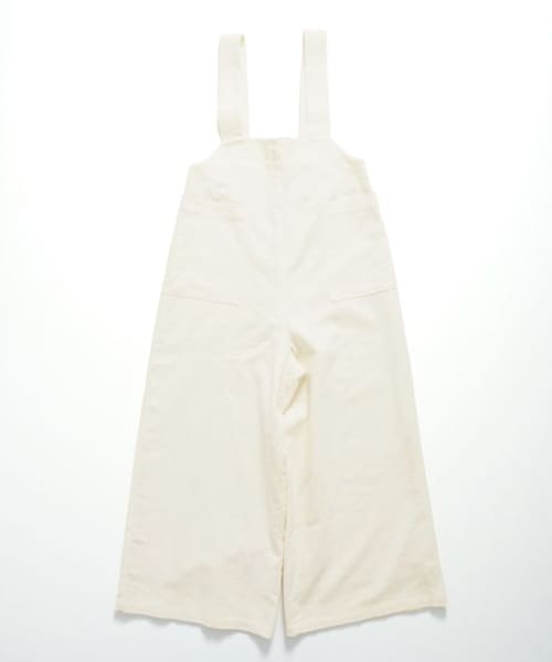 Crisp（クリスプ）の「ナチュラルワイドサロペット[c2R3042]（サロペット/オーバーオール・レディース・ブラック/ホワイト・FREE）」の3枚目の写真