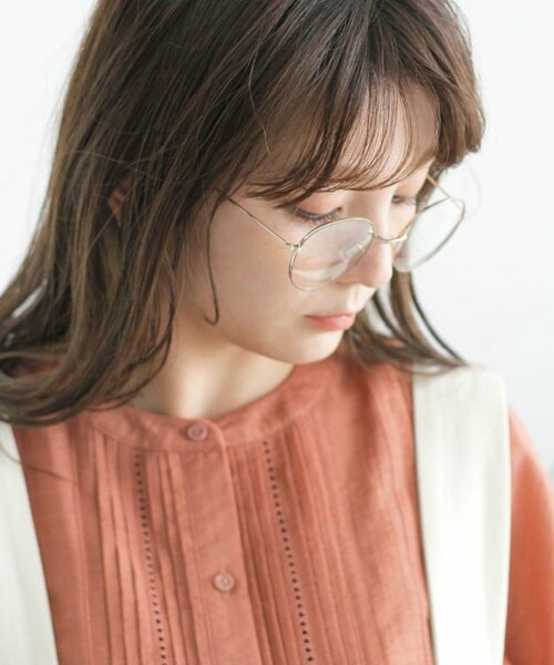 Crisp（クリスプ）の「メタルフレームグラス[c3sd3011b]（メガネ・レディース・ベージュ/ブラック/ブラウン・FREE）」の3枚目の写真