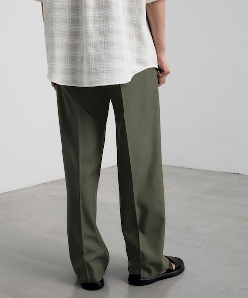 LIDNM（リドム）の「VSICOSE STRAIGHT SLACKS（スラックス・メンズ・グリーン・S/M/L）」の5枚目の写真