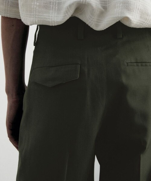 LIDNM（リドム）の「VSICOSE STRAIGHT SLACKS（スラックス・メンズ・グリーン・S/M/L）」の8枚目の写真