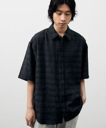 LIDNM | ITALY GAUZE CHECK SHIRT(シャツ/ブラウス)