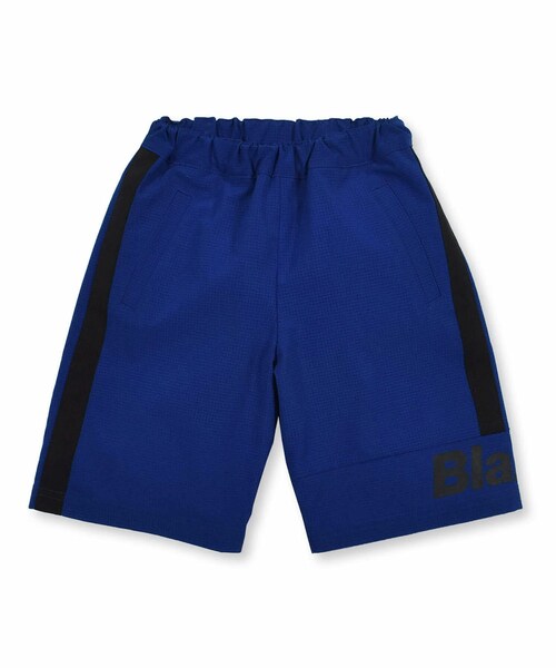 WASK（ワスク）の「吸水 速乾 5分丈 パンツ (100~160cm)（スウェットパンツ・キッズ・ブラック/ブルー・110）」の2枚目の写真