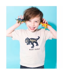 WASK | 恐竜 サガラ刺繍 Tシャツ (100~160cm)(Tシャツ/カットソー)