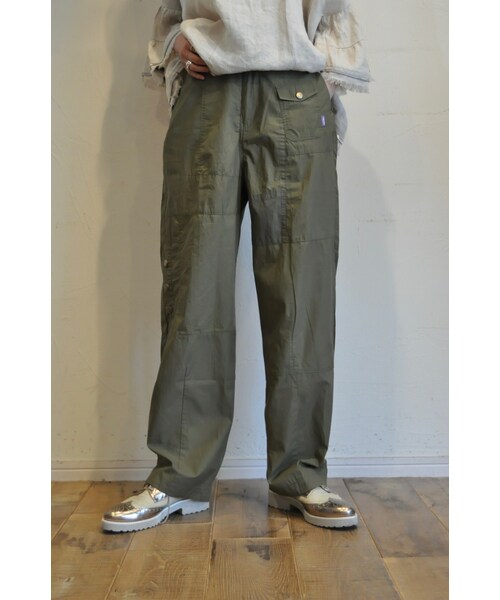 --（--）の「ミリタリーワークパンツ（その他パンツ・レディース・ベージュ/グリーン・one）」の2枚目の写真